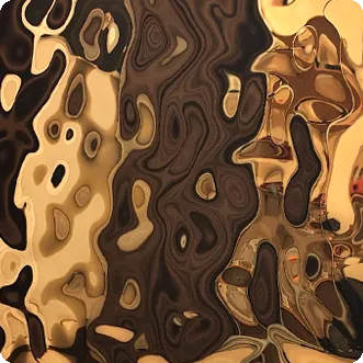 Нержавеющая сталь Water waves цвет золото