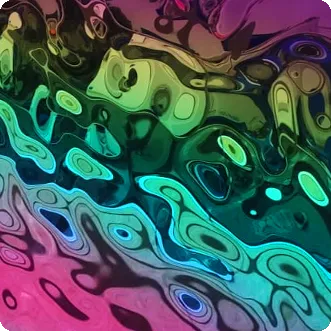 Нержавеющая сталь Water waves цвет радужный