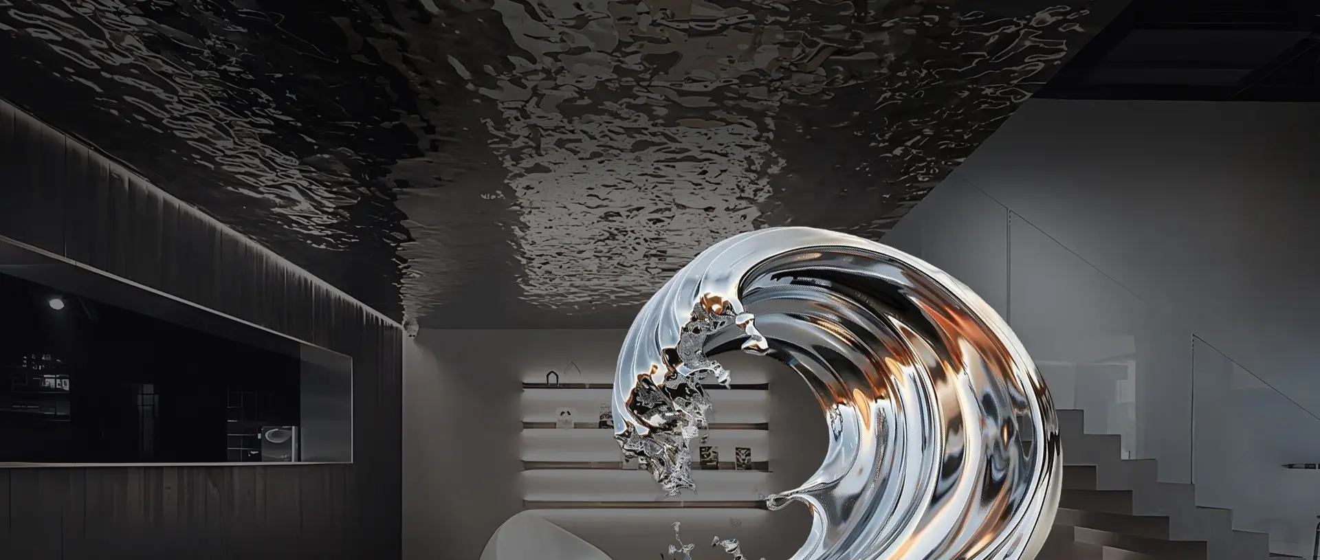 Потолки из водной ряби