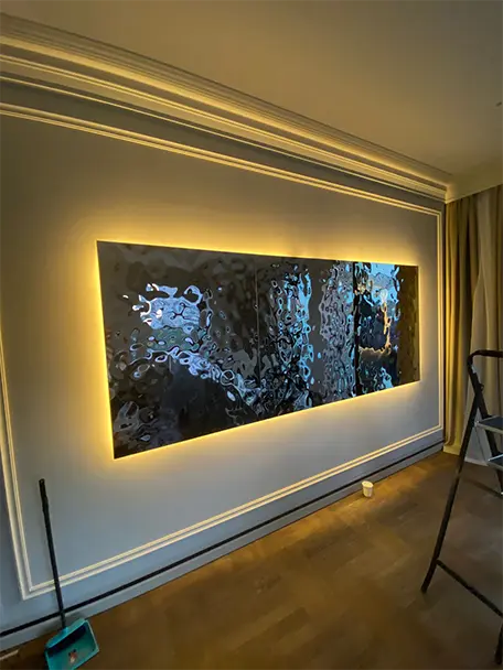 Элементы интерьера из водной ряби