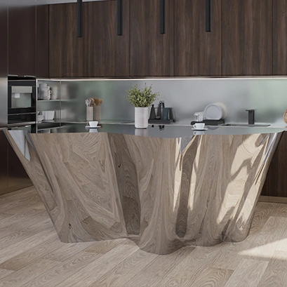 Кухонный остров из нержавеющей стали "Sanday"