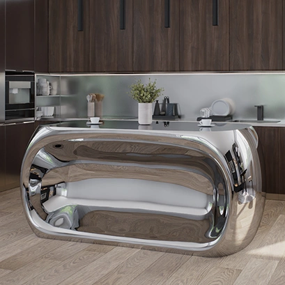 Кухонный остров из нержавеющей стали "Tiree"