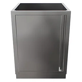 Кухонный модуль из нержавеющей стали с распашной дверью